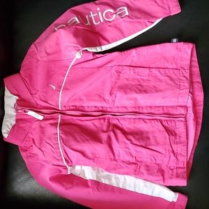Nautica Girls rain coat  with Hood Zip Up Top Size 4
